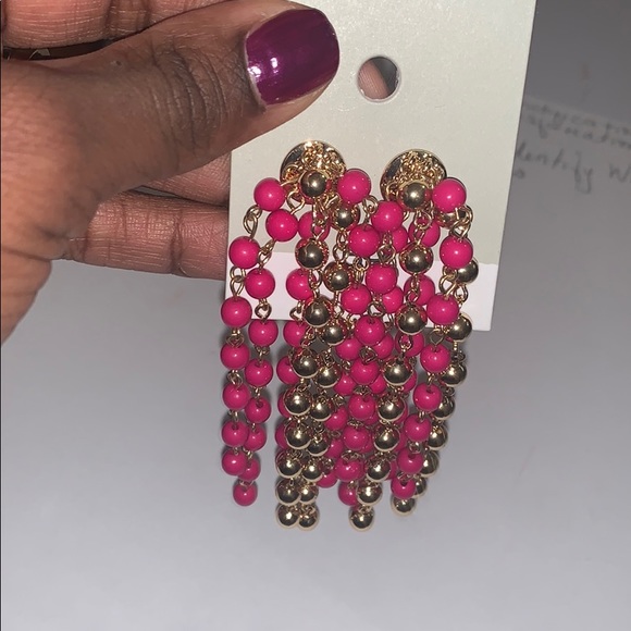 NEW BP LONG BEADED EARRINGS